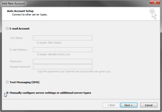 outlook 2010 setup instructional image 3