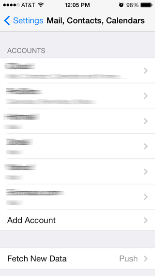 Iphone iOS 7.0 setup instructional image 3