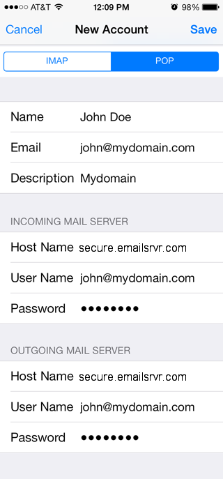 Iphone iOS 7.0 setup instructional image 7