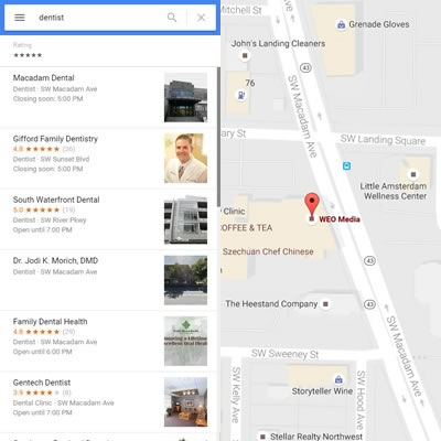 Local SEO for Dentists - Google Map & Results
