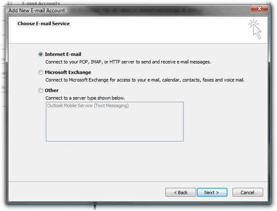 outlook 2007 setup instructional image 6